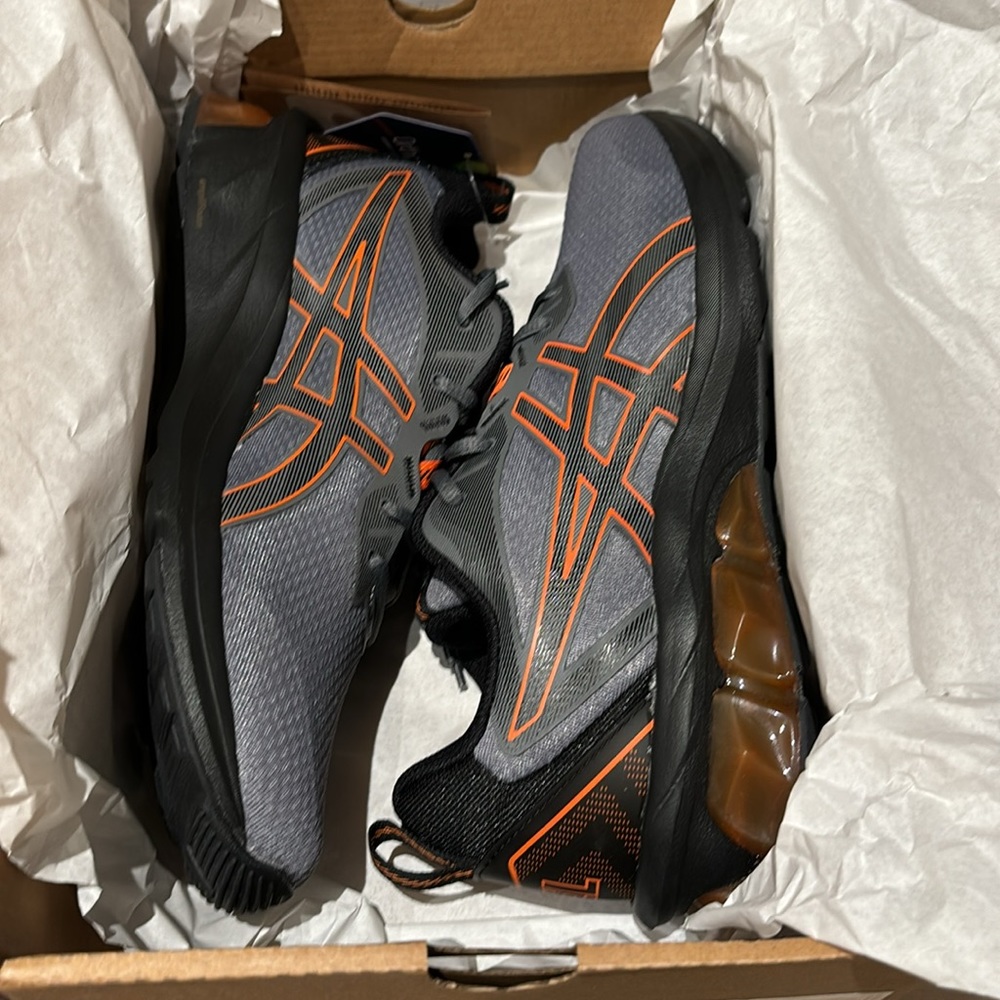 ASICS Men's GEL QUANTUM 90 IV - Steel Grey/Habanero - NEW IN BOX - Picture 3 of 5